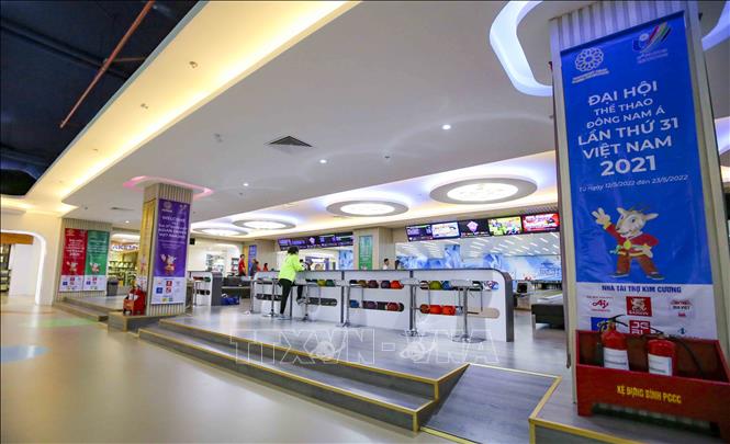 Cơ sở vật chất của Sàn bowling Hero World còn rất mới và khang trang. Ảnh: Tuấn Đức - TTXVN