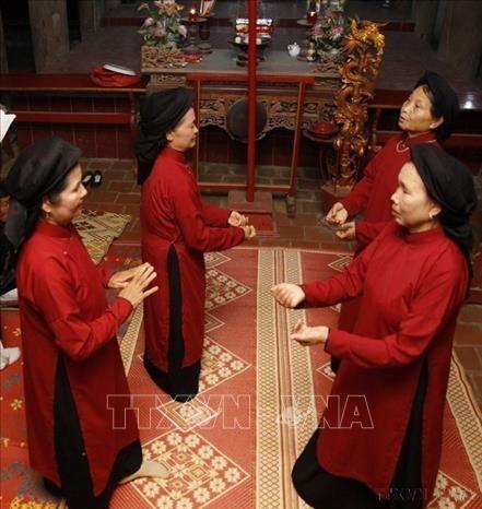Trong ảnh: Điệu “Hò chèo cách”. Ảnh: Thanh Tùng – TTXVN
