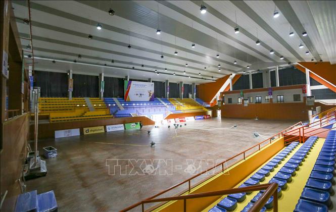 Nhà thi đấu Tây Hồ được đánh giá là có cơ sở hiện đại bậc nhất Hà Nội nói riêng và cả nước nói chung. Ảnh: Tuấn Đức - TTXVN