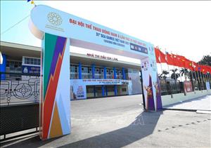 Nhà thi đấu Gia Lâm đảm bảo tiến độ thi công để phục vụ SEA Games 31