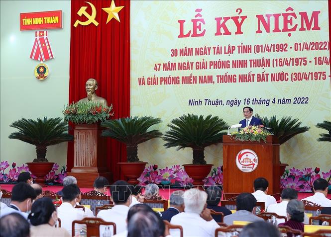PM Pham Minh Chinh speaks at the ceremony. VNA Photo: Dương Giang