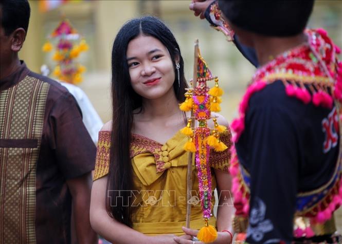 Thiếu nữ Khmer. Ảnh: Tuấn Đức - TTXVN