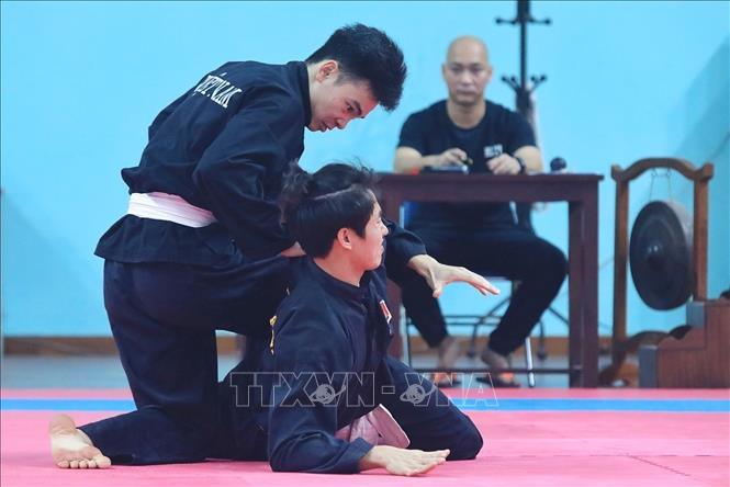 Trong ảnh: Có 2 loại Silat là Pencak Silat và Silat Seni (biểu diễn) Ảnh: Tuấn Anh - TTXVN