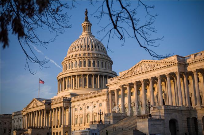 Trong ảnh: Tòa nhà Quốc hội  Mỹ ở thủ đô Washington DC. Ảnh: AFP/TTXVN