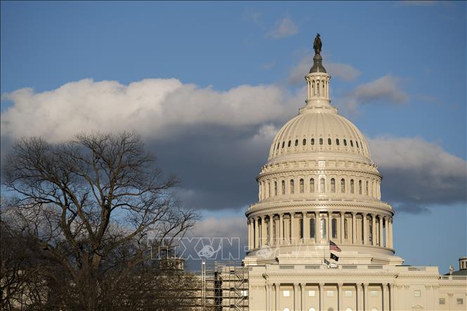 Trong ảnh: Tòa nhà Quốc hội  Mỹ ở thủ đô Washington DC. Ảnh: THX/TTXVN