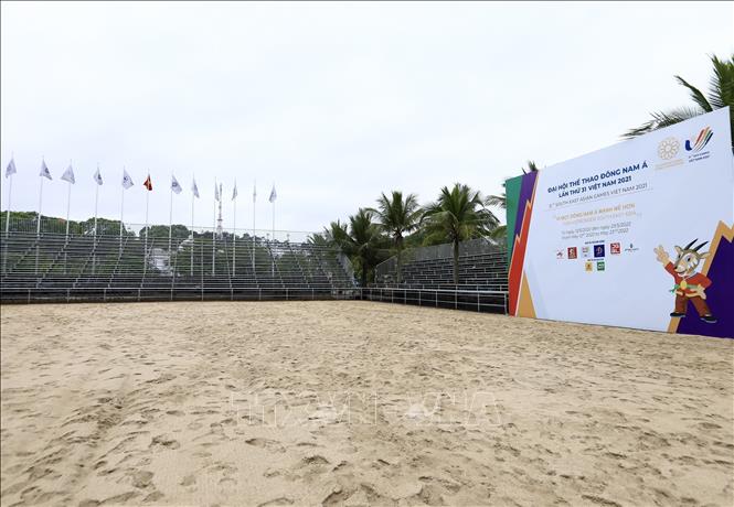 Photo: Tuan Chau Entertainment Complex in the norrthern province of Quang Ninh hosts SEA Games 31's beach volleyball and handball events. VNA Photo: Hoàng Hiếu 