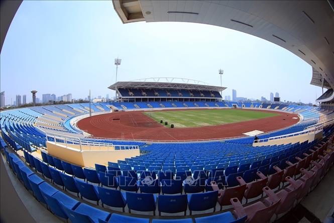 Photo: Upgrading work at My Dinh Stadium has completed by 95 percent. VNA Photo: Phan Tuấn Anh