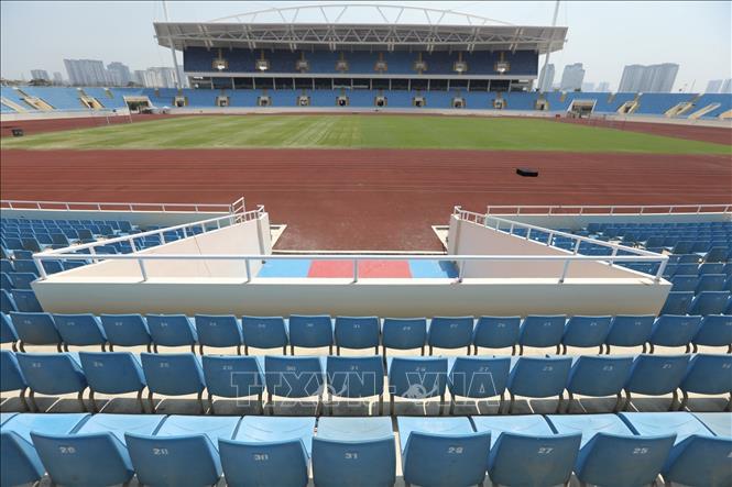 Photo: Upgrading work at My Dinh Stadium has completed by 95 percent. VNA Photo: Phan Tuấn Anh