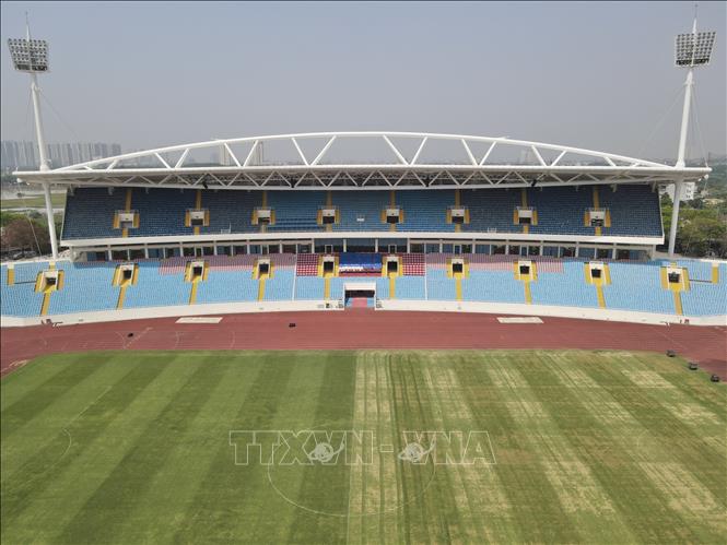 Photo: Upgrading work at My Dinh Stadium has completed by 95 percent. VNA Photo: Phan Tuấn Anh