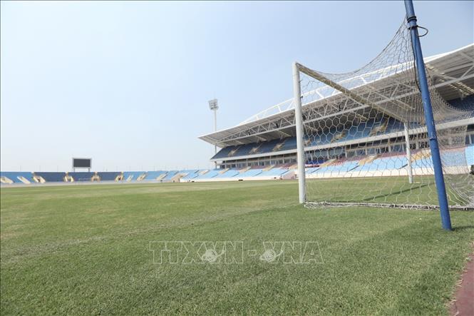 Photo: Upgrading work at My Dinh Stadium has completed by 95 percent. VNA Photo: Phan Tuấn Anh
