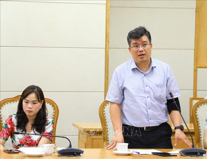 Đại diện Bộ Y tế phát biểu. Ảnh: Văn Điệp - TTXVN