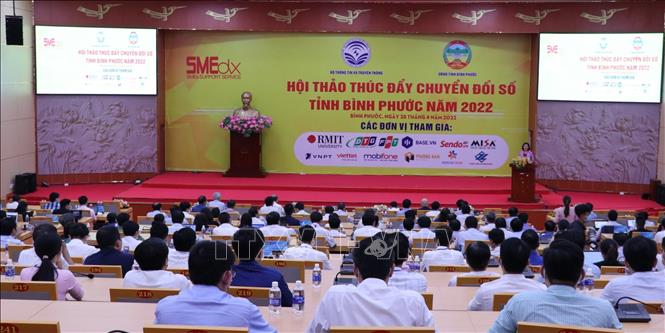 Hội thảo thúc đẩy chuyển đổi số tỉnh Bình Phước năm 2022 - Ảnh thời sự  trong nước - Văn hoá & Xã hội - Thông tấn xã Việt Nam (TTXVN)