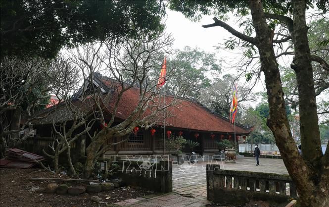 Trong ảnh: Di tích lịch sử Đình chợ Vân, nơi diễn ra các cuộc mít tinh tuyên truyền cách mạng vào tháng 3/1945 với sự tham gia của nhiều đồng chí lãnh đạo Trung ương. Ảnh: Danh Lam-TTXVN