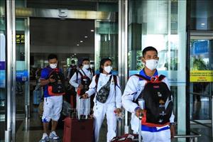 Cambodian Kickboxing team arrives in Vietnam for SEA Games 31
