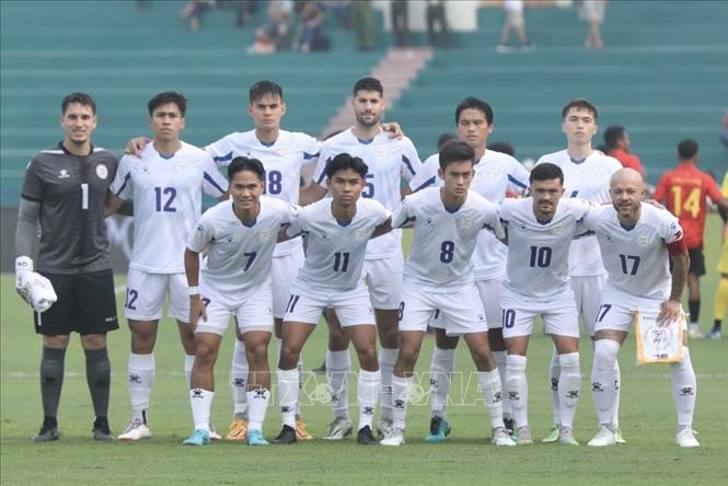 Đội hình xuất phát của U23 Philippines. Ảnh: Minh Quyết - TTXVN