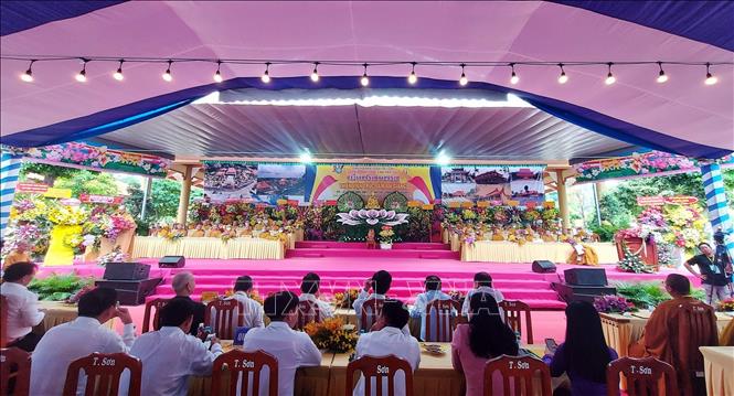 Quang cảnh buổi lễ. Ảnh: Công Mạo-TTXVN