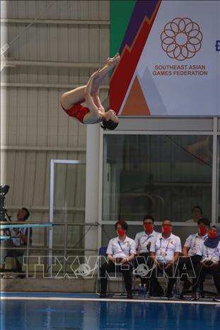 Diver Ngo Phuong Mai wins first medal for Vietnam at SEA Games 31. She wins a bronze medal in the women’s individual 1m springboard. VNA Photo: Trọng Đạt