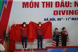 SEA Games 31: Lễ trao huy chương nội dung thi đấu ngày thứ hai ở môn Nhảy cầu
