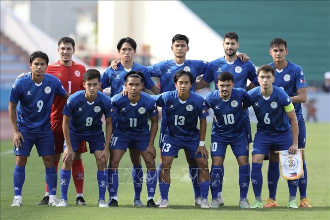 The line-up of U23 Philippines. VNA Photo 