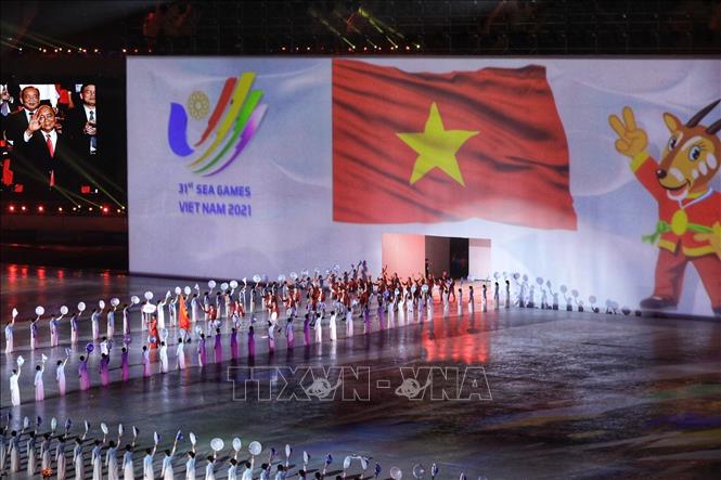 Đoàn Thể thao Việt Nam tại Lễ khai mạc SEA Games 31. Ảnh: TTXVN