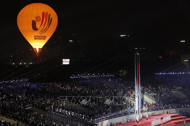 Khinh khí cầu SEA Games 31 tại lễ khai mạc. Ảnh: TTXVN