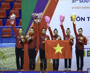SEA Games 31: Việt Nam giành HCB nội dung đồng đội nữ môn Thể dục dụng cụ
