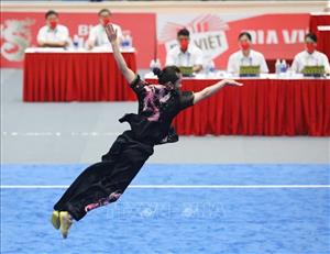 SEA Games 31: Hoàng Thị Phương Giang mở hàng HCV cho Wushu Việt Nam 