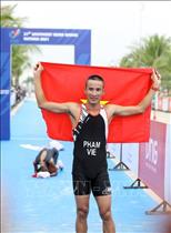 Phạm Tiến Sản giành HCV Duathlon lịch sử cho đoàn thể thao Việt Nam tại SEA Games 31