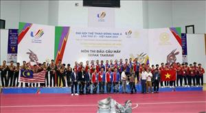 SEA Games 31: Trao huy chương môn Cầu mây đồng đội Regu nam, nữ