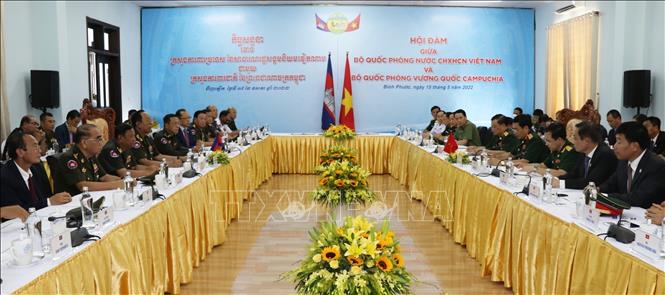 Photo: An overview of the talks. VNA Photo: Sỹ Tuyên
