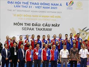 SEA Games 31: Thailand grabs two gold medals in the team Regu events of Sepak Takraw