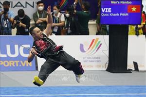 SEA Games 31: Wushu Việt Nam giành 10 trên tổng số 21 HCV các nội dung thi đấu