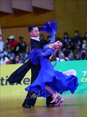 Philippine dancers at competition on May 16. VNA Photo: An Thành Đạt