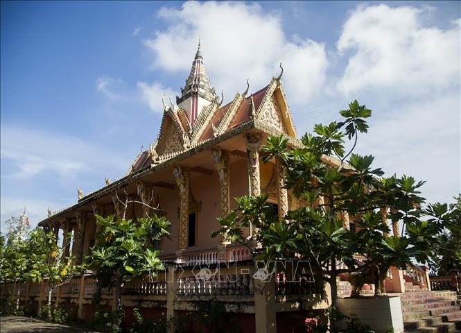 Trong ảnh: Chánh điện chùa Som Rong. Ảnh: Hồng Đạt - TTXVN
