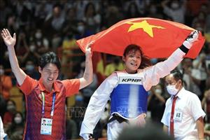 SEA Games 31: VĐV Taekwondo Bạc Thị Khiêm giành HCV nội dung đối kháng hạng cân 67 kg nữ