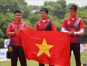SEA Games 31: Bắn cung Việt Nam giành huy chương Bạc nội dung cung 1 dây đồng đội nam và đồng đội nữ