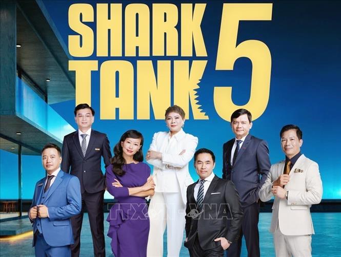 Trong ảnh: Chương trình Shark Tank – Thương vụ bạc tỷ ra mắt Hội đồng đầu tư. Ảnh: TTXVN phát