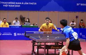 SEA Games 31: Việt Nam giành thắng lợi trước Thái Lan nội dung đơn nam môn Bóng bàn
