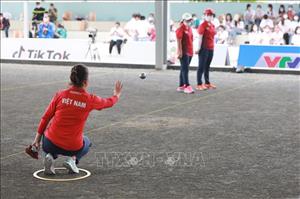 SEA Games 31: Bán kết Môn Bi sắt nội dung Bộ 3 nam và Bộ 3 nữ