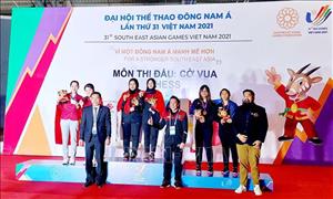 Vietnam won gold and silver medals in SEA Games 31 rapid chess 