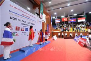 SEA Games 31: Trao huy chương nội dung thi đấu đối kháng môn Taekwondo 