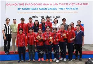 SEA Games 31: Chung kết nội dung cuối cùng Môn Bi sắt 