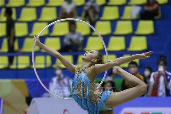 Highlights of women's rhythmic gymnastics ribbon final at SEA Games -  Xinhua