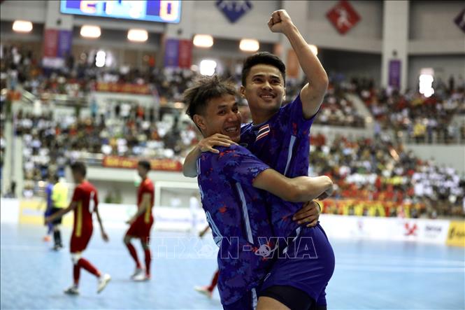 Phút thứ 11, cầu thủ Peerapat Kaewwilai (16) ghi bàn nâng tỷ số lên 2 - 0 cho Thái Lan. Ảnh: Hoàng Linh-TTXVN