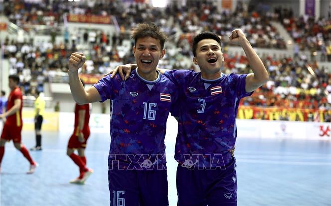 Phút thứ 11, cầu thủ Peerapat Kaewwilai (16) ghi bàn nâng tỷ số lên 2 - 0 cho Thái Lan. Ảnh: Hoàng Linh-TTXVN