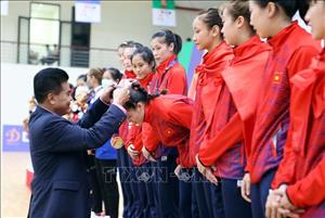  SEA Games 31: Trao huy chương môn Bóng ném trong nhà