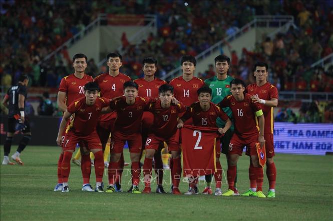 Đội hình ra quân của U23 Việt Nam. Ảnh: TTXVN