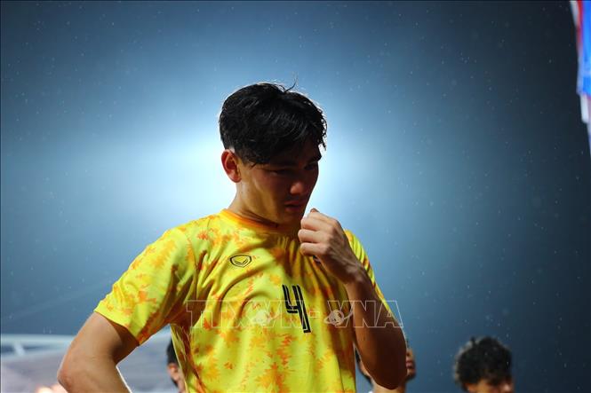 Nỗi buồn của hậu vệ Jonathan Khemdee (U23 Thái Lan). Ảnh: Hoàng Linh-TTXVN