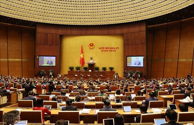 The 15th-tenure National Assembly convenes the third session in Hanoi on May 23. VNA Photo