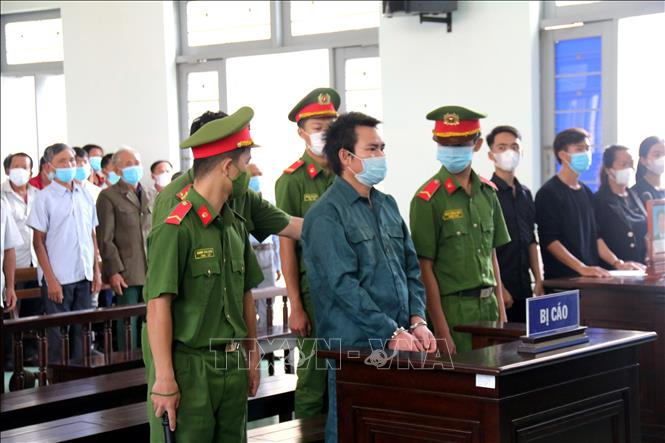 Trong ảnh: Bị cáo Nguyễn Văn Ngọc tại phiên tòa. Ảnh: Nguyễn Thanh – TTXVN